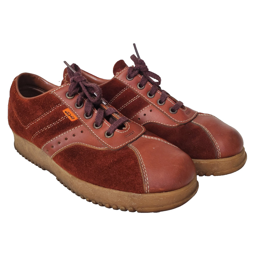Levi's Vintage 70s Leather Suede Shoes Brown Limited Edition Rare Orange Tab